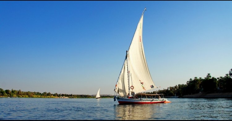 Egyptian museum and felucca 